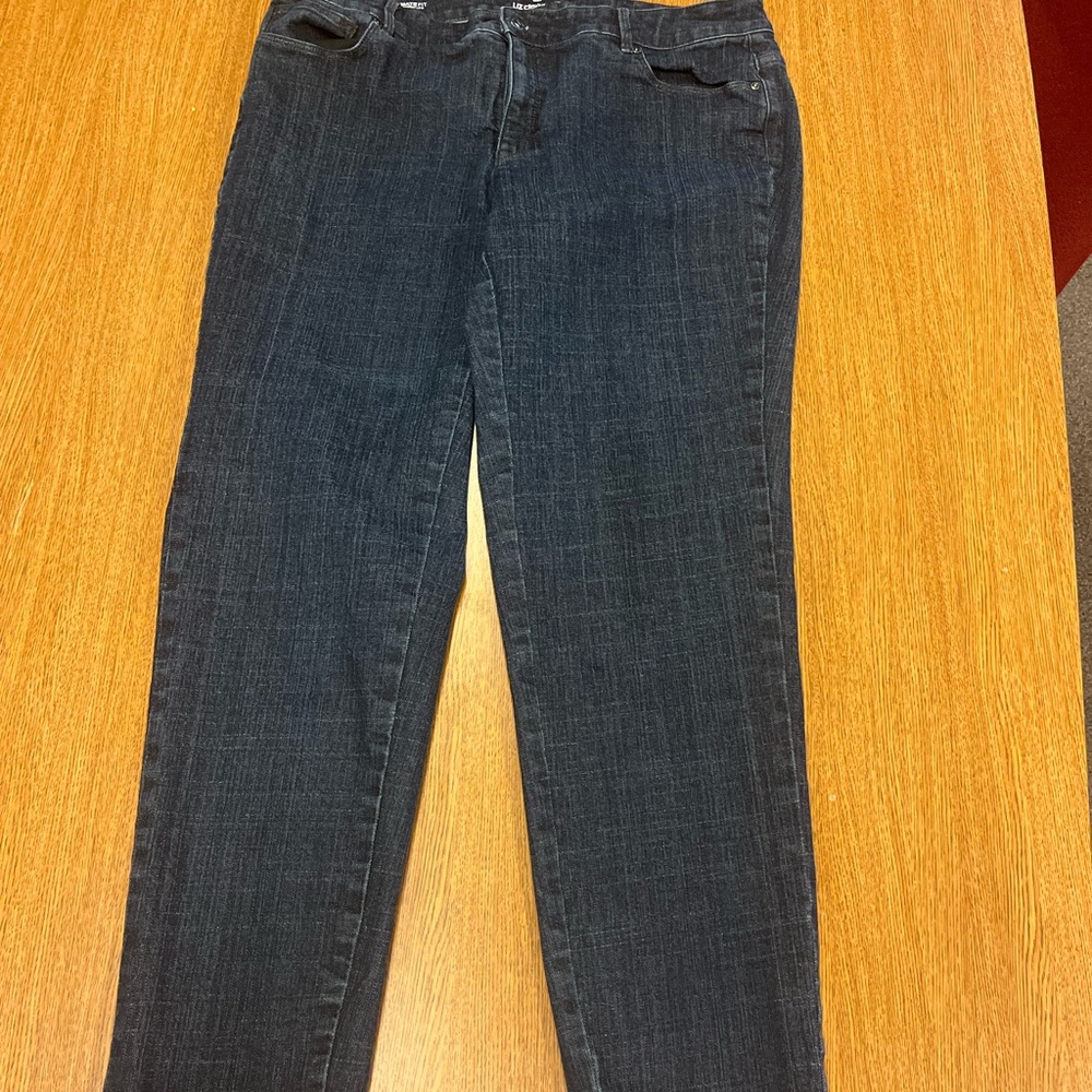Liz Claiborne Women's Deep Indigo Straight Leg Jeans